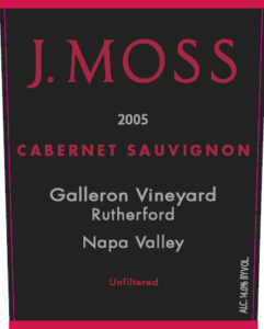 2005 J Moss Galleron Cabernet Sauvignon