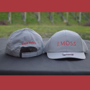 J. Moss Grey Embroidery Golf Cap